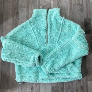 Free People Nantucket Fleece in Iced Aqua size XS